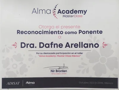 Ponente Alma Academy Master Class México Alma Lasers LATAM 2023